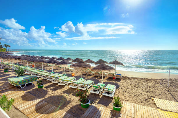 Beach in Benalmadena. Costa del Sol, Andalusia, Spain